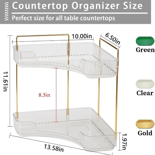 Corner Counter Grooming Shelf Organizer